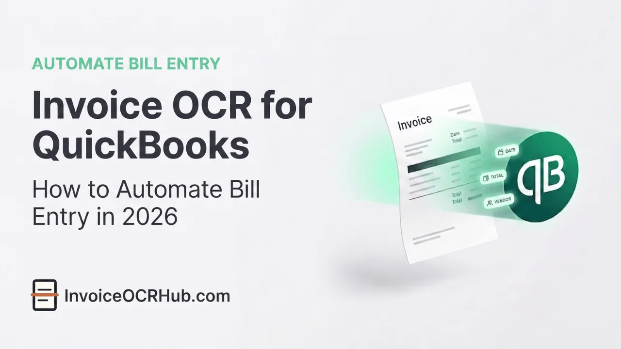 Invoice OCR for QuickBooks How to Automate Bill Entry in 2026